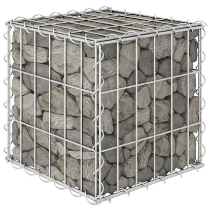 vidaXL Cube Gabion Raised Bed Steel Wire Basket Pot Garden Planter Multi Sizes-2
