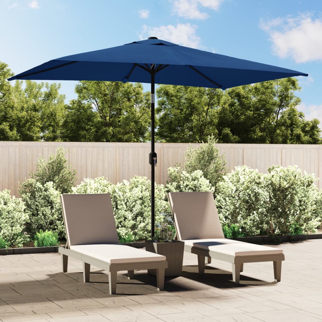 vidaXL Outdoor Umbrella Parasol Patio Sunshade Tilting System Sun Shelter-11