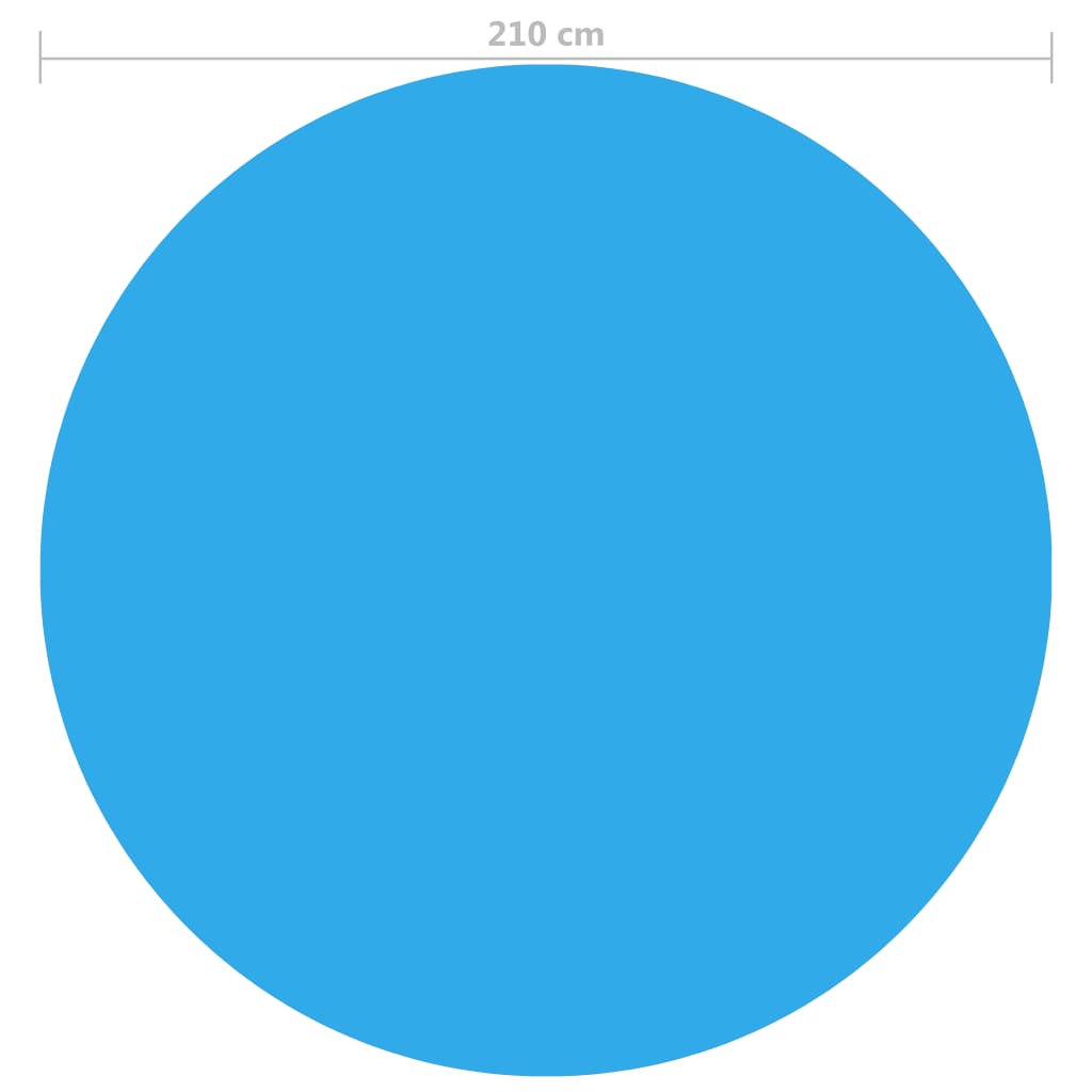 vidaXL Pool Solar Cover Solar Blanket Pool Winter Pool Heater Cover Round 8ft-4