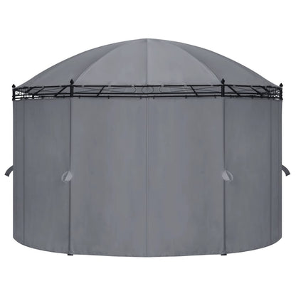 vidaXL Gazebo with Curtains 204.7"x137.4"x100.4" Anthracite-1