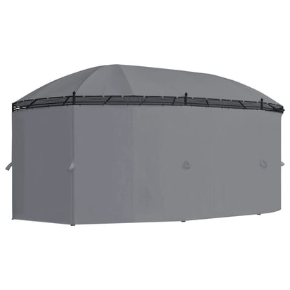 vidaXL Gazebo with Curtains 204.7"x137.4"x100.4" Anthracite-2