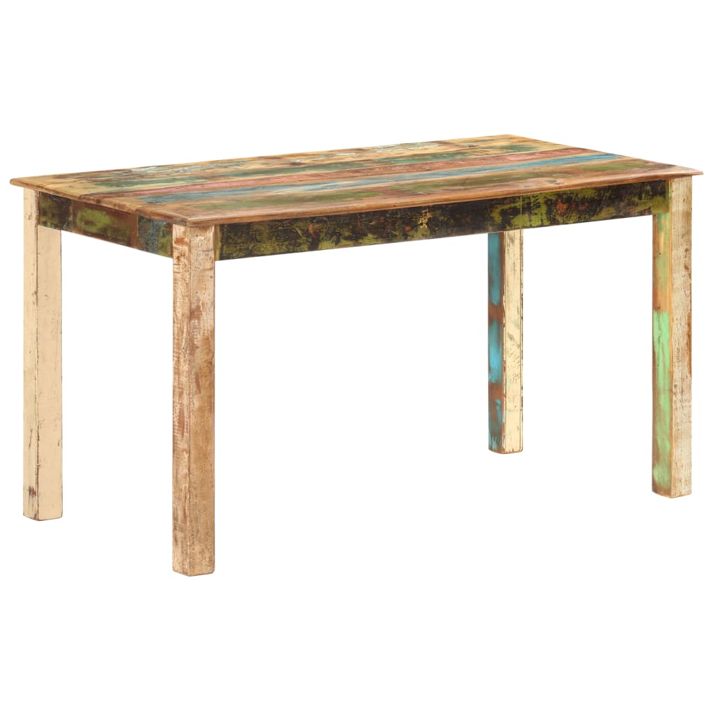 vidaXL Dining Table Kitchen Table Home Dining Room Table Solid Reclaimed Wood-0
