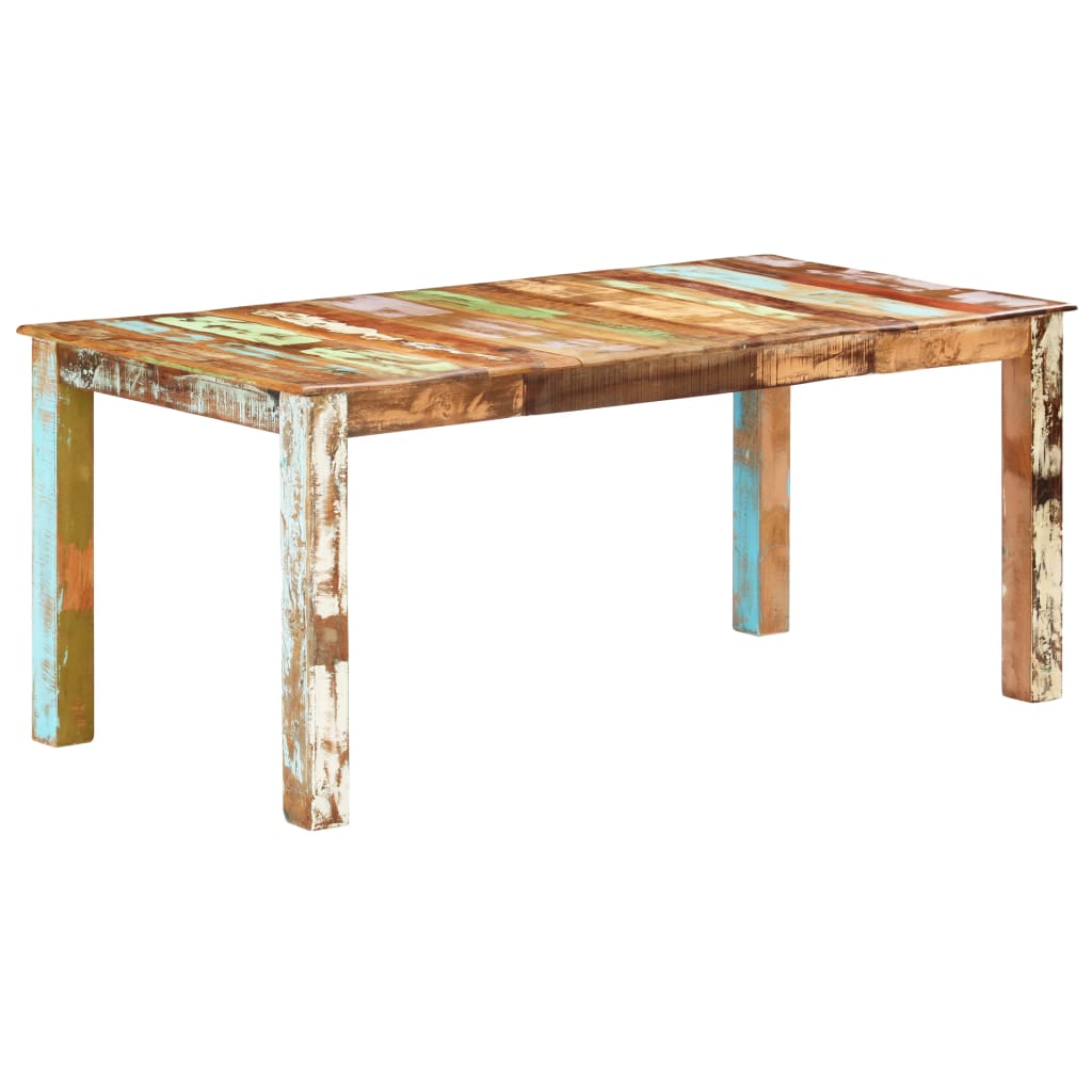 vidaXL Dining Table Kitchen Table Home Dining Room Table Solid Reclaimed Wood-2