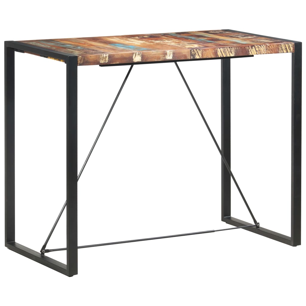 vidaXL Bar Table Kitchen Dining Room Pub Table Bistro Table Solid Wood Mango-4
