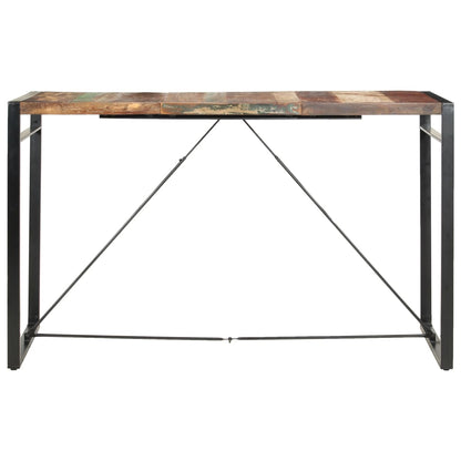 vidaXL Bar Table Kitchen Dining Room Pub Table Bistro Table Solid Wood Mango-3