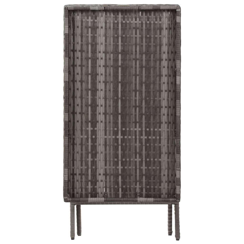 vidaXL Folding Table Coffee Table Indoor Outdoor Camping Table Poly Rattan-3