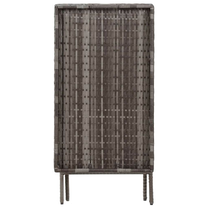 vidaXL Folding Table Coffee Table Indoor Outdoor Camping Table Poly Rattan-3