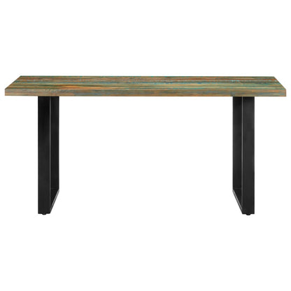 vidaXL Dining Table 63"x31.5"x29.5" Solid Reclaimed Wood-1