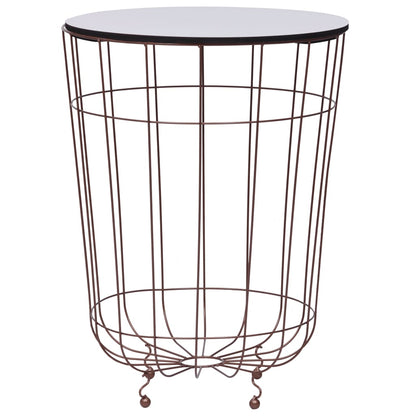 vidaXL Coffee Table Gold Ø 15.7"-0