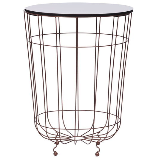 vidaXL Coffee Table Gold Ø 15.7"-0