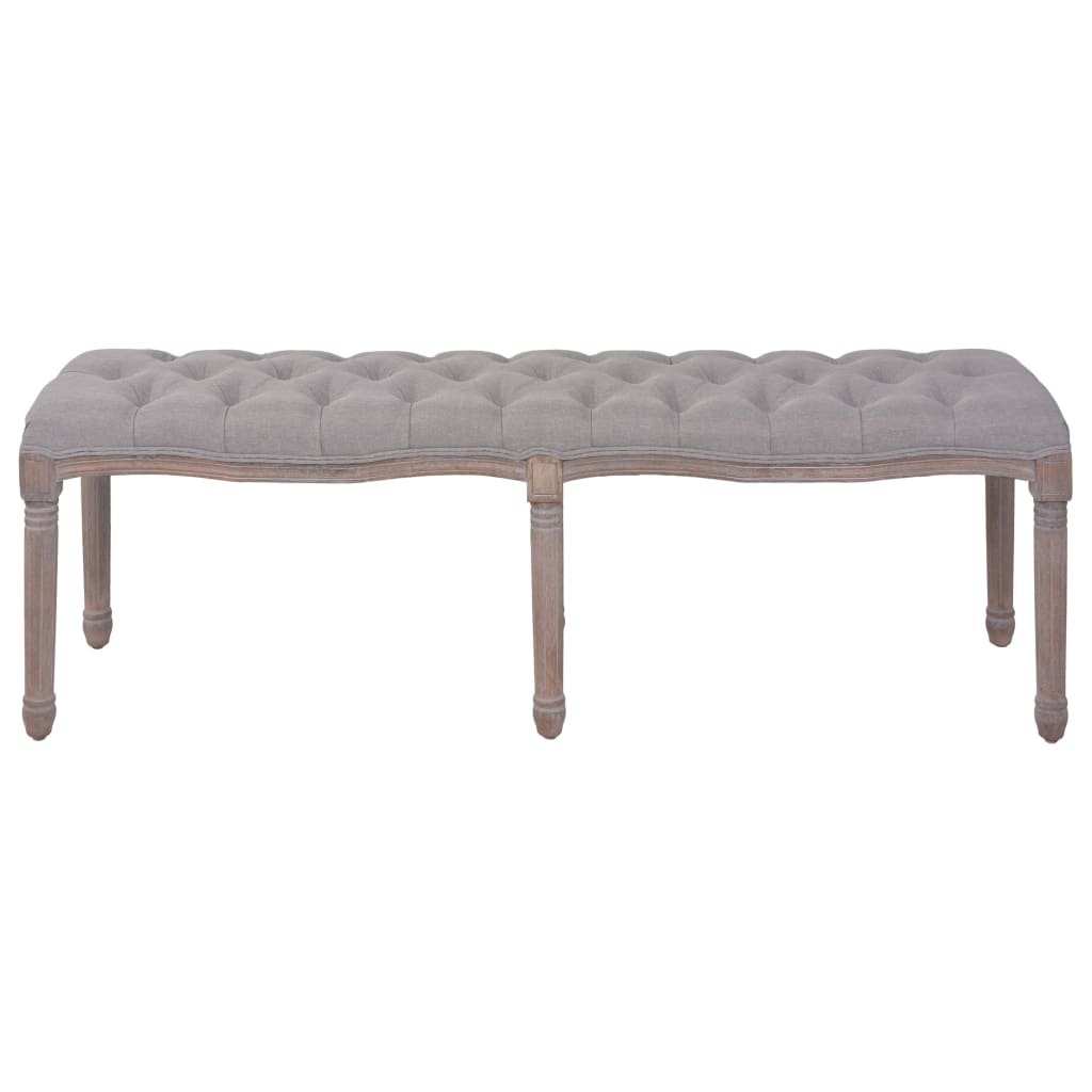 vidaXL Entryway Bench Dining Bench for Bedroom Living Room Fabric Solid Wood-4