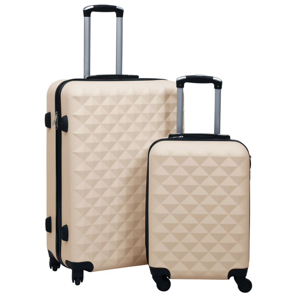 vidaXL Suitcase Set Travel Luggage Suitcase Bag Hardcase Trolley 2 Pcs ABS-2