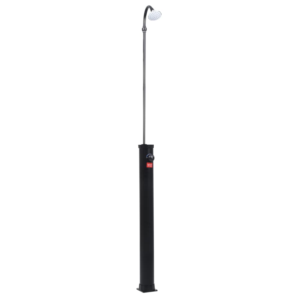 vidaXL Garden Solar Shower Black 84.6" 2.1 gal-2