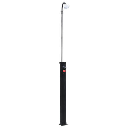 vidaXL Garden Solar Shower Black 84.6" 2.1 gal-2