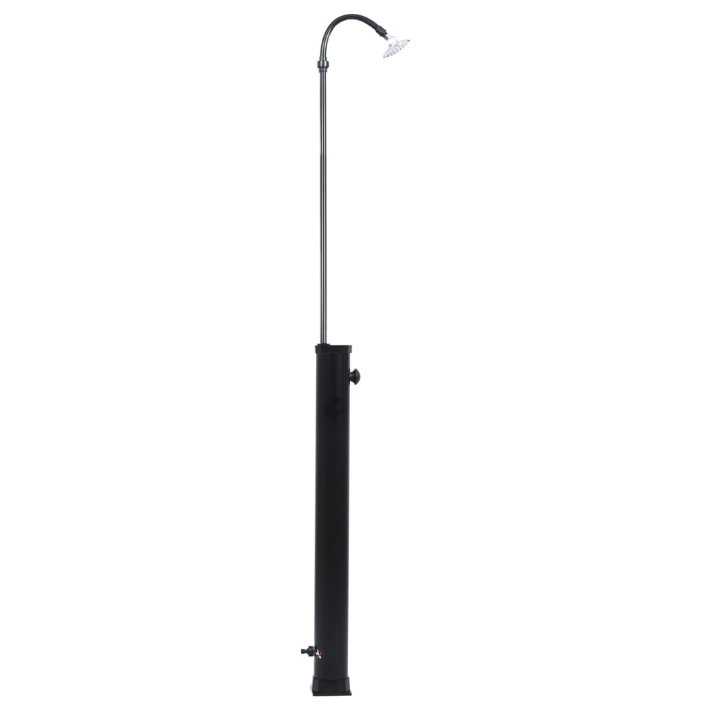 vidaXL Garden Solar Shower Black 84.6" 2.1 gal-4