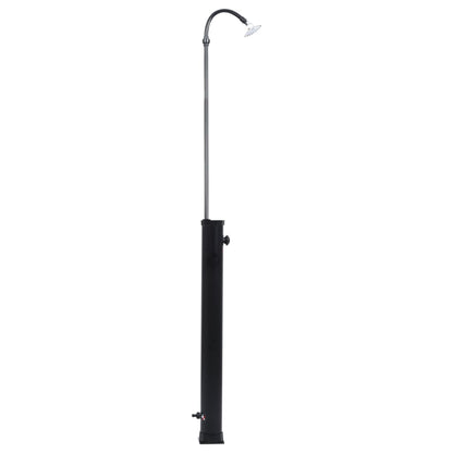 vidaXL Garden Solar Shower Black 84.6" 2.1 gal-4