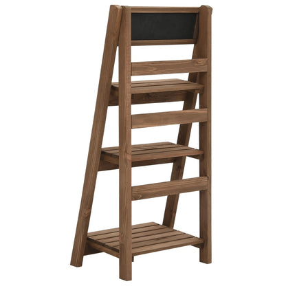 vidaXL 3-Tier Plant Stand with Blackboard 15.7"x11.8"x35.4" Solid Fir Wood-2