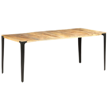 vidaXL Dining Table Kitchen Table Dining Room Dinner Table Solid Mango Wood-4