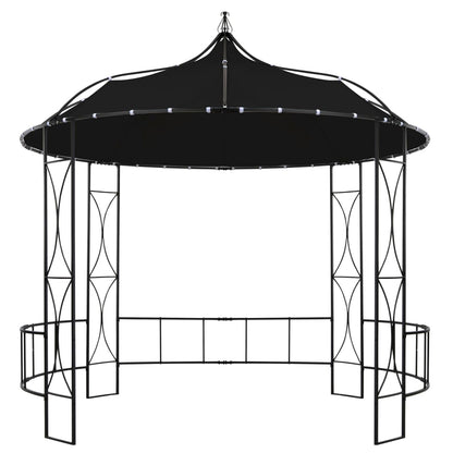 vidaXL Gazebo Outdoor Canopy Party Tent Patio Pavilion Shade with Roof Round-3