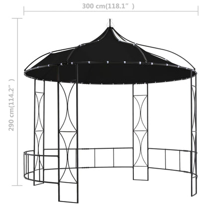 vidaXL Gazebo Outdoor Canopy Party Tent Patio Pavilion Shade with Roof Round-2