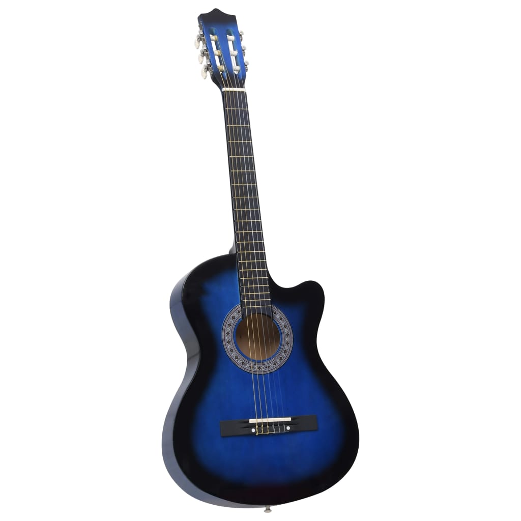 vidaXL Guitar Set Cutaway Guitars Acoustic Guitar 12 Piece with 6 Strings-3