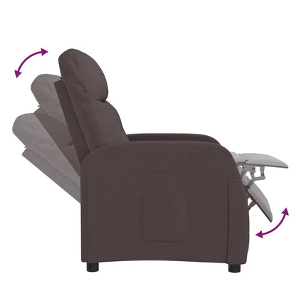 vidaXL Recliner Leisure Adjustable Cozy Chair for Home Theater Cinema Fabric-4