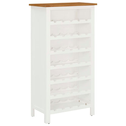 vidaXL Wine Cabinet Bottle Holder Floor Wine Cabinet Organizer Solid Oak Wood-4