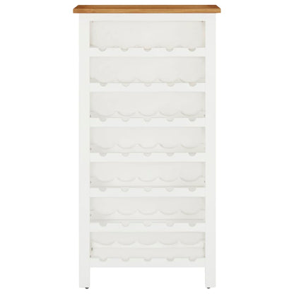 vidaXL Wine Cabinet Bottle Holder Floor Wine Cabinet Organizer Solid Oak Wood-1