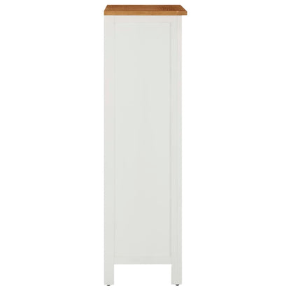 vidaXL Wine Cabinet Bottle Holder Floor Wine Cabinet Organizer Solid Oak Wood-3
