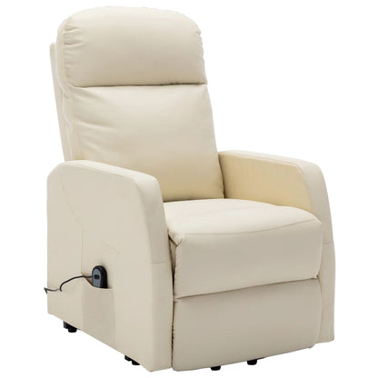 vidaXL Power Lift Recliner Electric Lift Chair for Home Theater Faux Leather-4