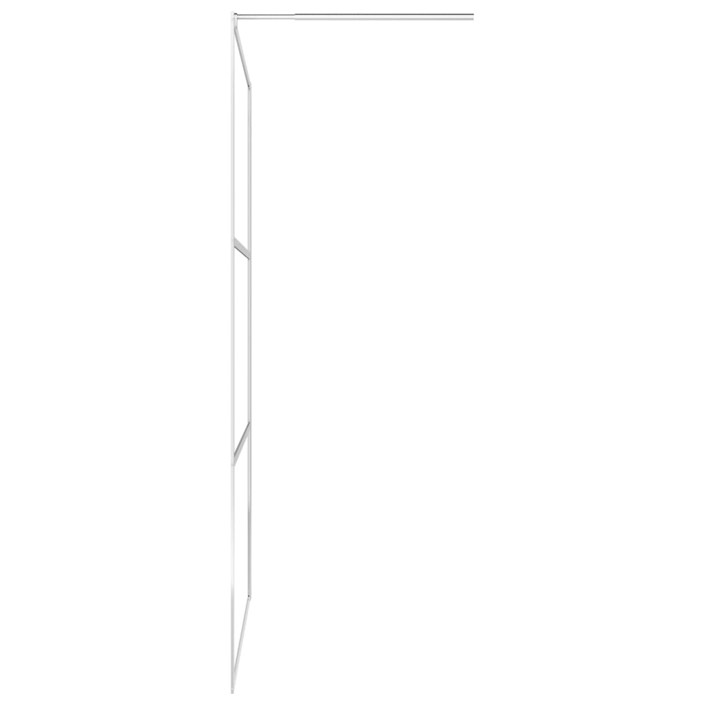 vidaXL Walk-in Shower Wall with Clear ESG Glass 35.4"x76.8"-3