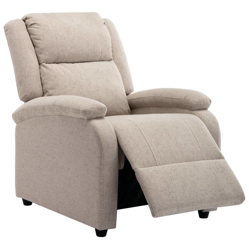 vidaXL Recliner Chair TV Recliner Sofa Seating with Adjustable Footrest Fabric-3