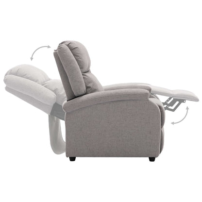 vidaXL Recliner Chair TV Recliner Sofa Seating with Adjustable Footrest Fabric-2