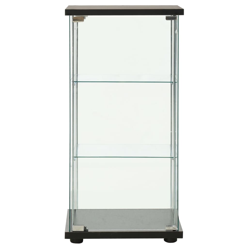 vidaXL Storage Cabinet Bookshelf 4-Shelf Glass Display Cabinet Tempered Glass-0