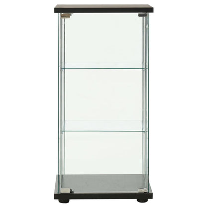 vidaXL Storage Cabinet Bookshelf 4-Shelf Glass Display Cabinet Tempered Glass-0