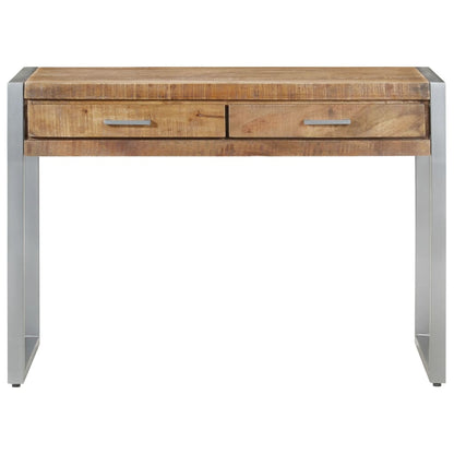 vidaXL Desk 42.5"x19.7"x29.5" Rough Mango Wood-3