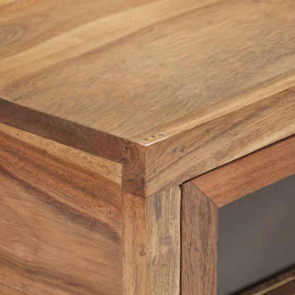 vidaXL Console Table 35.4"x13.8"x29.9" Solid Acacia Wood-1