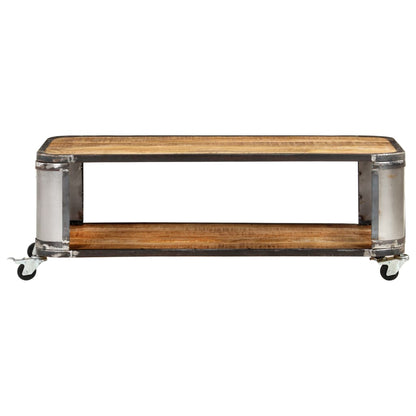 vidaXL Coffee Table 39.4"x19.7"x13.8" Solid Mango Wood-2