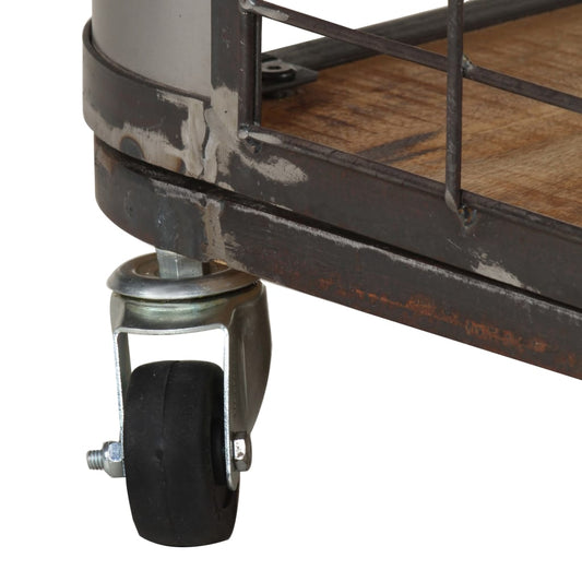 vidaXL Coffee Table 39.4"x19.7"x13.8" Solid Mango Wood-0