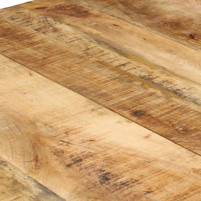 vidaXL Dining Table Kitchen Table Dining Room Dinner Table Rough Mango Wood-0