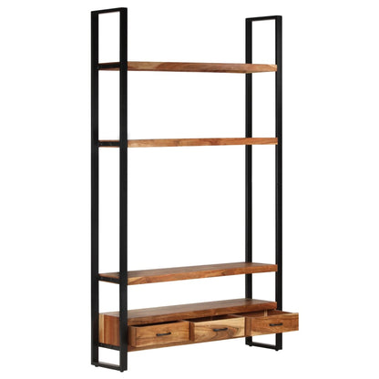 vidaXL Bookshelf 46.5"x11.8"x78.7" Solid Wood Acacia-0