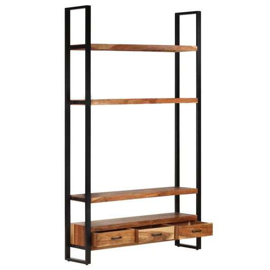 vidaXL Bookshelf 46.5"x11.8"x78.7" Solid Wood Acacia-0