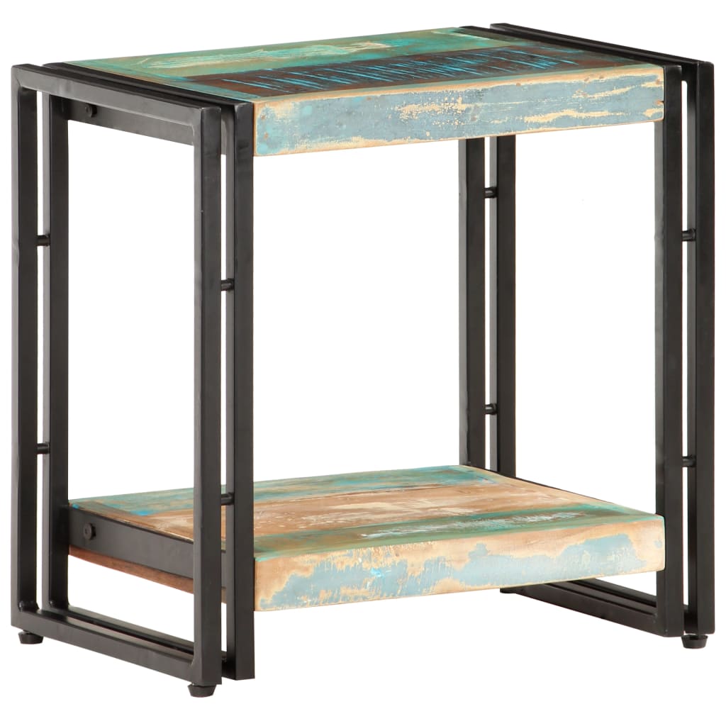 vidaXL Side Table 15.7"x11.8"x15.7" Solid Reclaimed Wood-4