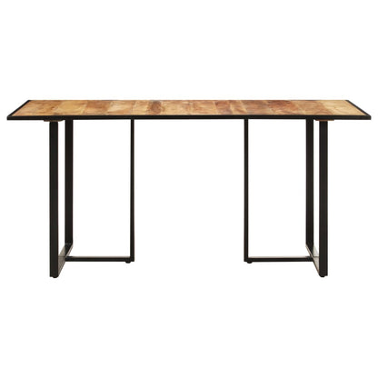 vidaXL Dining Table 78.7" Rough Mango Wood-1