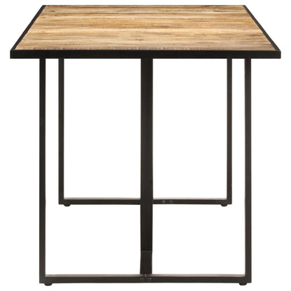 vidaXL Dining Table 78.7" Rough Mango Wood-2
