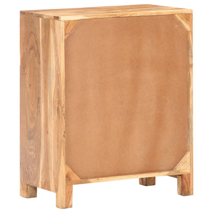 vidaXL Sideboard 23.6"x13.8"x29.5" Solid Acacia Wood-3