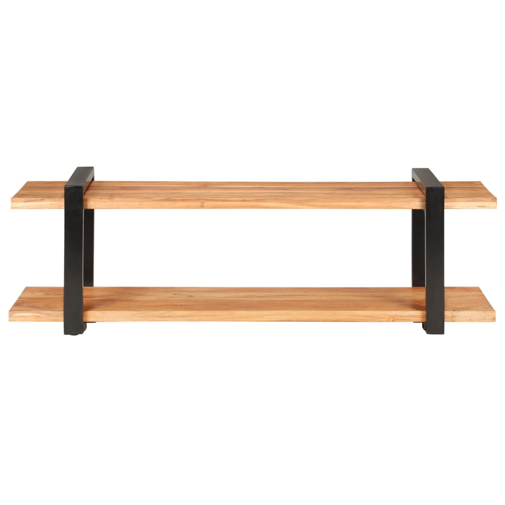 vidaXL TV Stand 51.2"x15.7"x15.7" Solid Wood Acacia-0