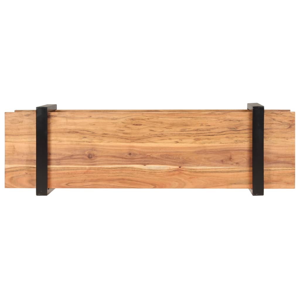 vidaXL TV Stand 51.2"x15.7"x15.7" Solid Wood Acacia-1