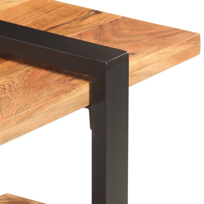 vidaXL TV Stand 51.2"x15.7"x15.7" Solid Wood Acacia-2