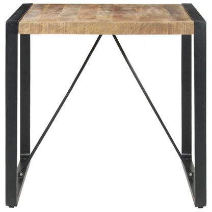 vidaXL Dining Table 31.5"x31.5"x29.5" Rough Mango Wood-1